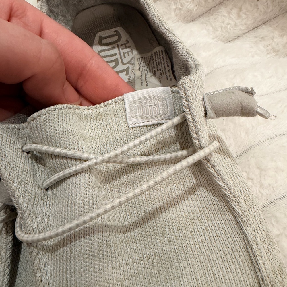Hey Dude Soft Gray M(8) / W(10) - Picture 2 of 6